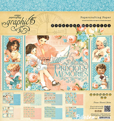 Graphic45 - Precious Memories - 8x8" Paper Pad