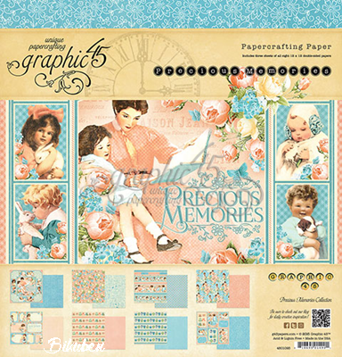 Graphic45 - Precious Memories - 12x12" Paper Pad