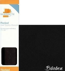 Silhouette - Heat Transfer Material - Flocked - Black bulk
