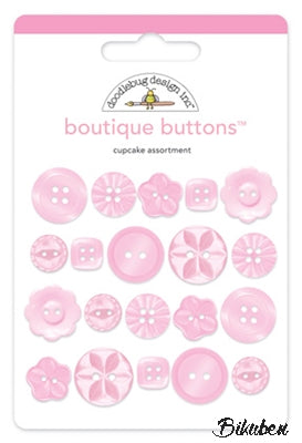 Doodlebug - Boutique Buttons - Cupcake