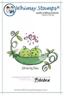 Whimsy Stamps - Cling Mount - Sweet Peas in a Pod