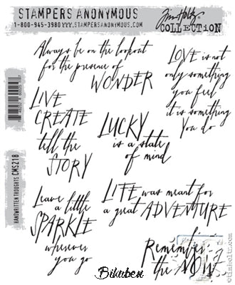 Tim Holtz Collection - Handwritten Thoughts - Stamps