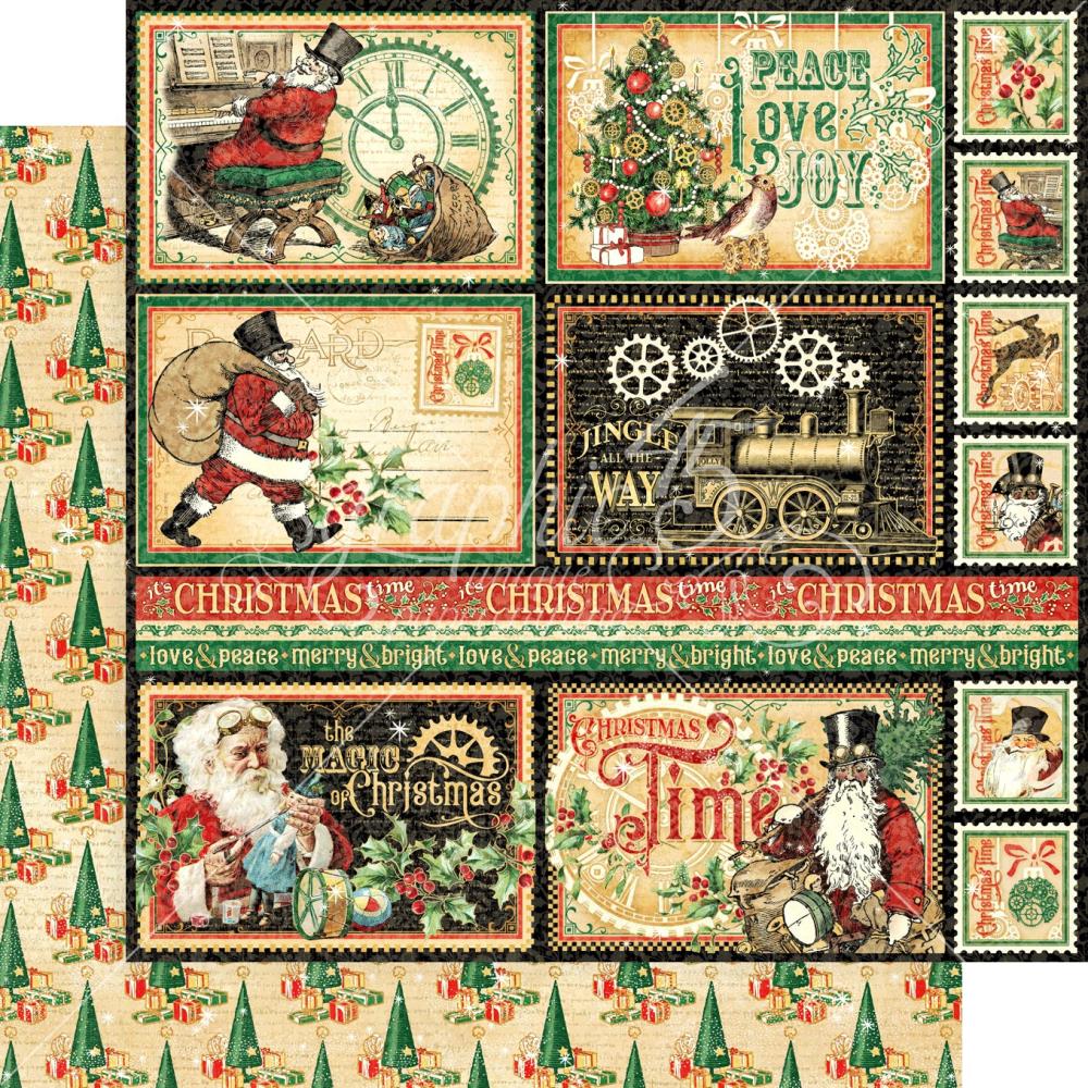 Graphic 45 - Christmas time - North Pole Express -  12x12"