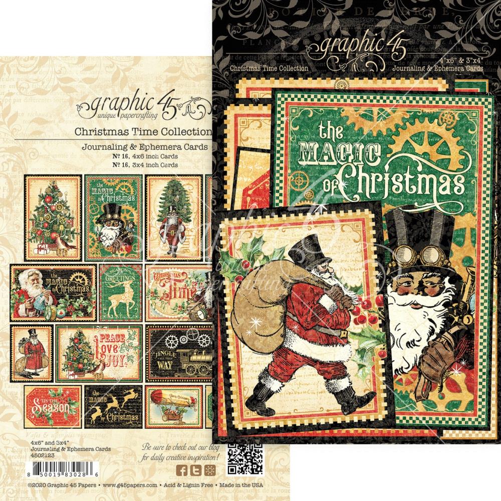 Graphic 45 - Christmas time - Ephemera Cards