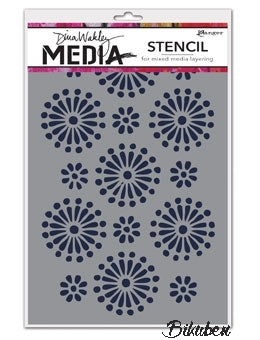 Dina Wakley Media - Stencils  - Daisies