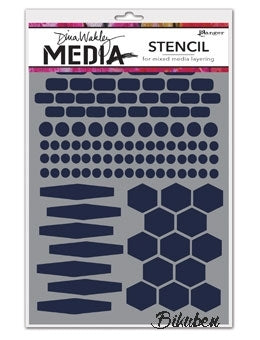 Dina Wakley Media - Stencils  - Essentials