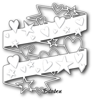 Poppystamps - Dies - Hearts and Stars Wrap