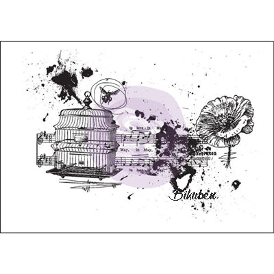 Prima - Mixed Media - Cling Stamp - Treasured Memories 8