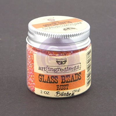 Prima - Art Ingredients by Finnabair - Glass Beads - Rust