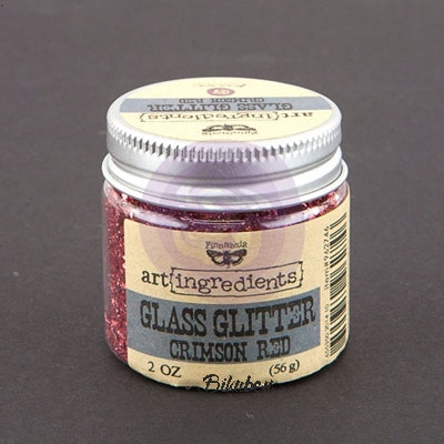 Prima - Art Ingredients by Finnabair - Glass Glitter - Crimson
