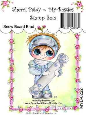 My Besties - Clear Stamp - Snowboard Brad