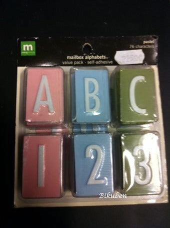 Making Memories: Mailbox Alphabets - PASTEL  26 Characters