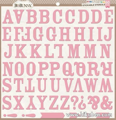 BoBunny - Stickable Stencils - Alphabet 12x12"