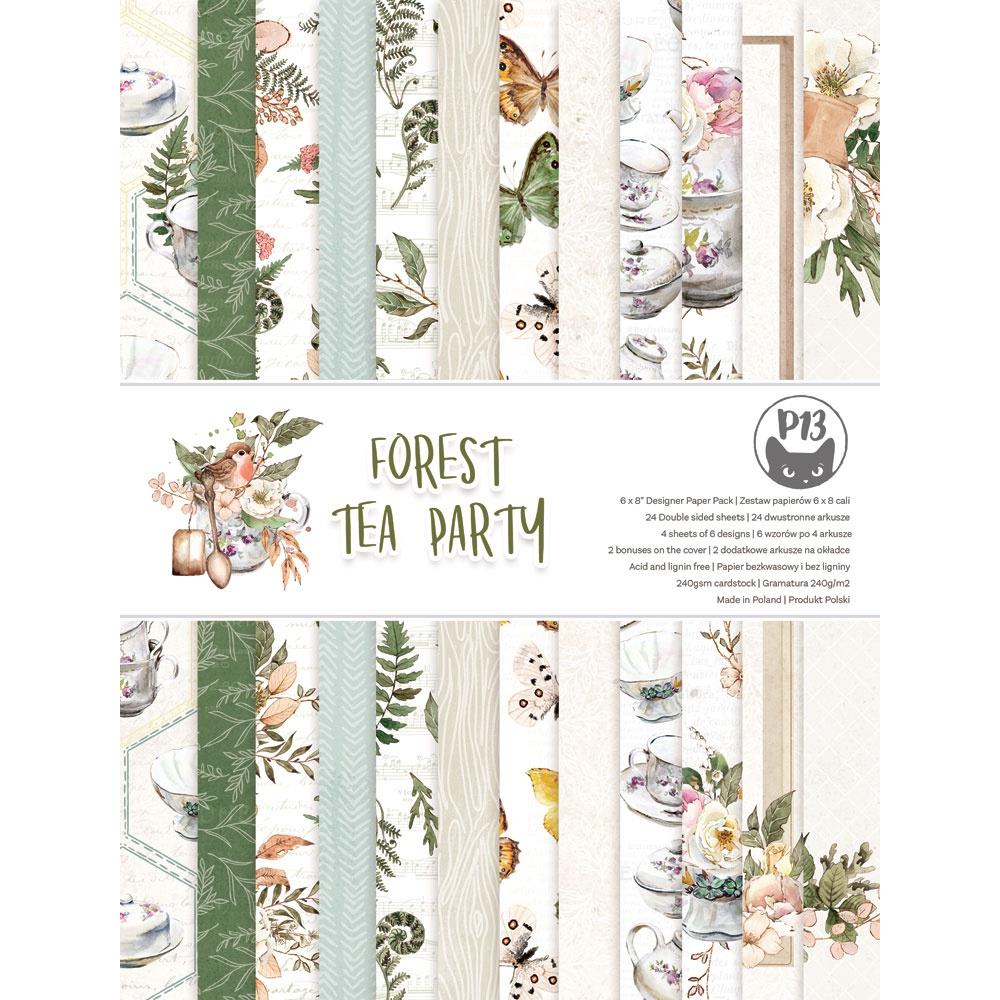 P13 - Forest tea party - Paper Pad   6 x 8"