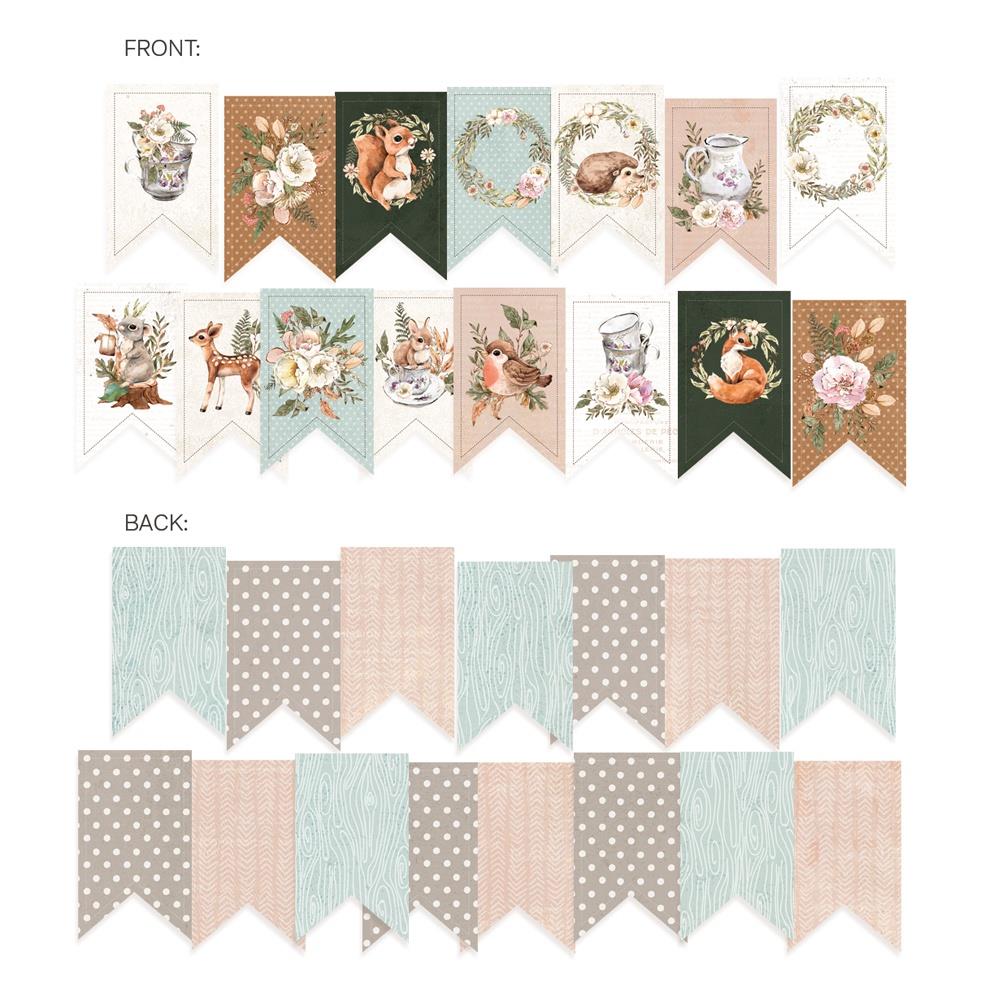 P13 - Forest tea party  - Banner die cuts