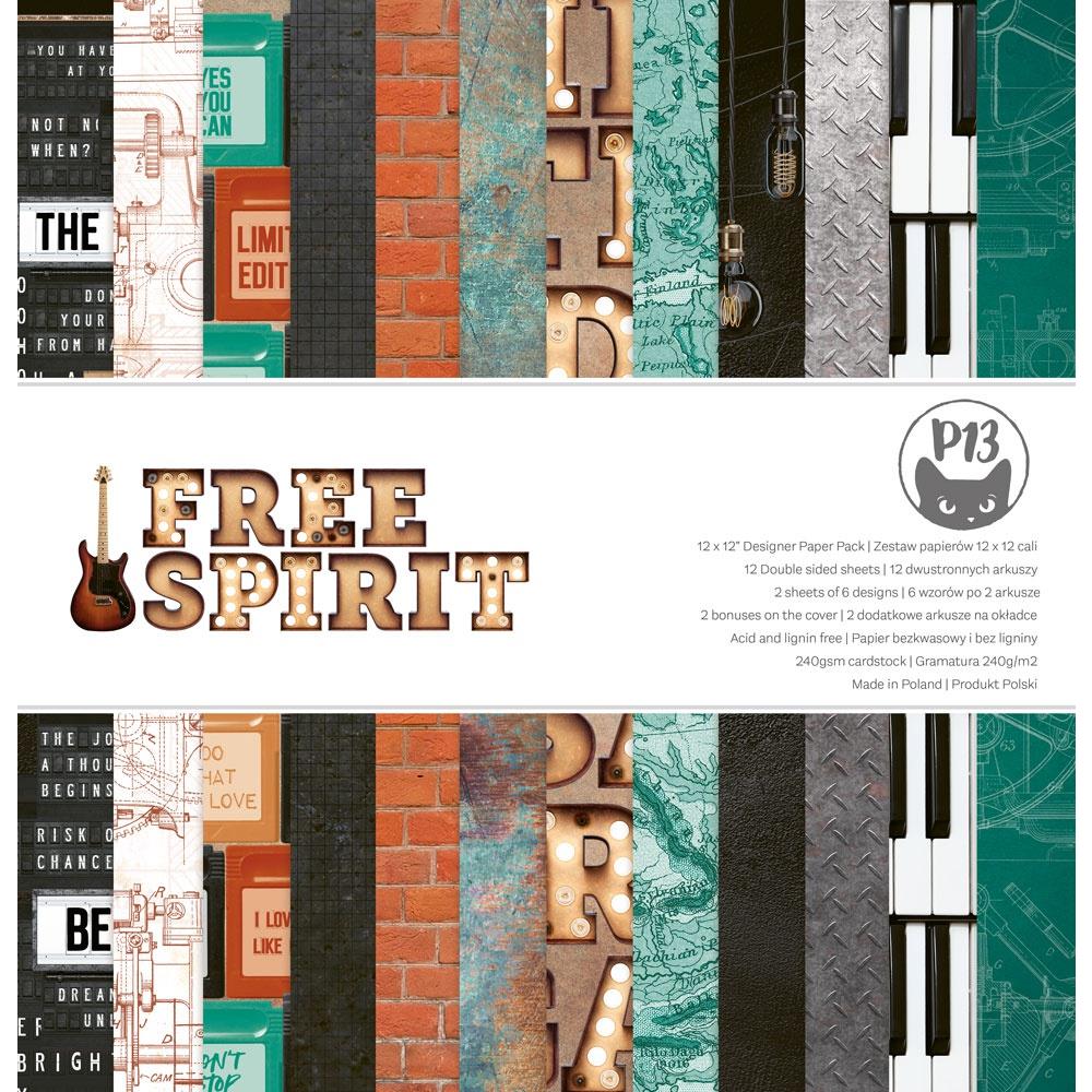 P13 - Free spirit - Paper Pad -  12 x 12"