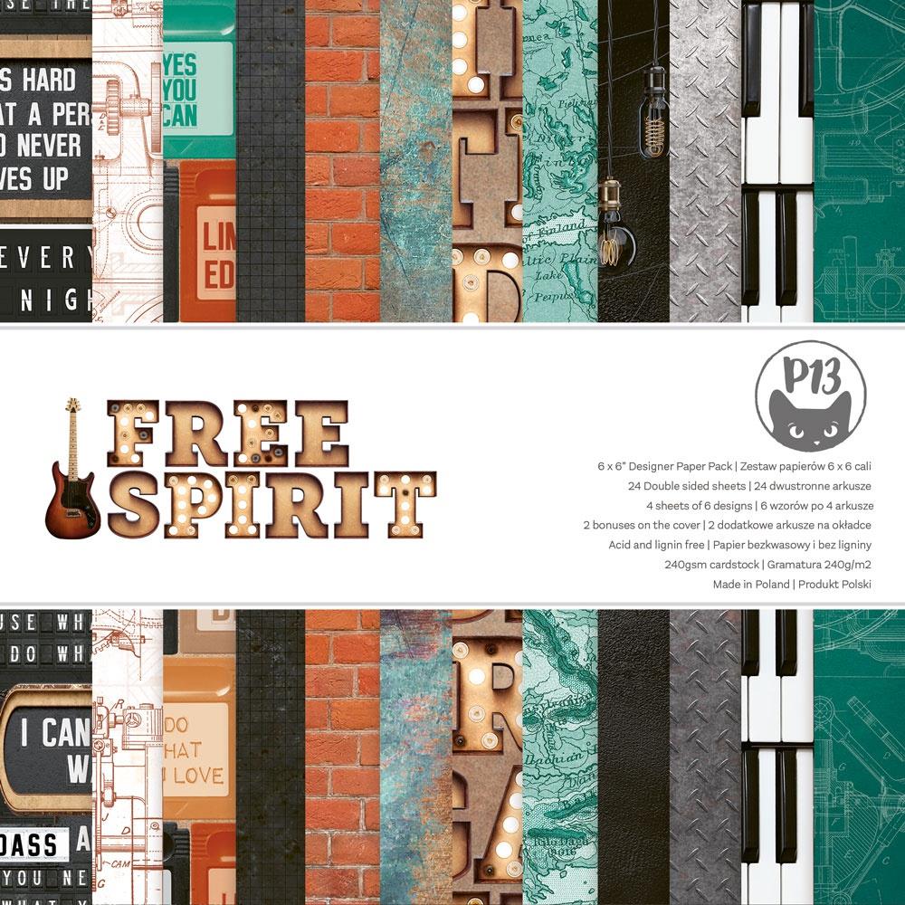P13 - Free spirit  - Paper Pad -  6 x 6"