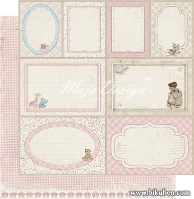 Maja Design - Vintage Baby - Jounaling Cards Pink 12x12"