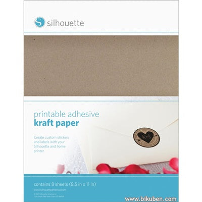 Silhouette - Media - Kraft Printable Sticker Paper 
