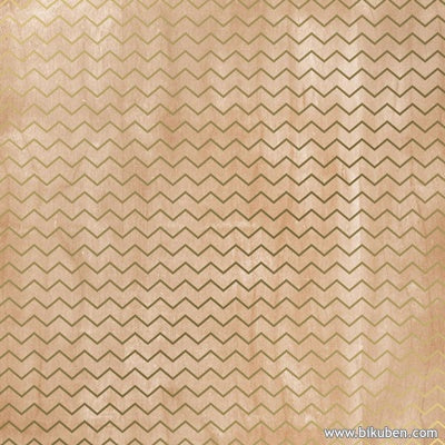 Crate Paper - Journey - Chevron/Gold 12x12"
