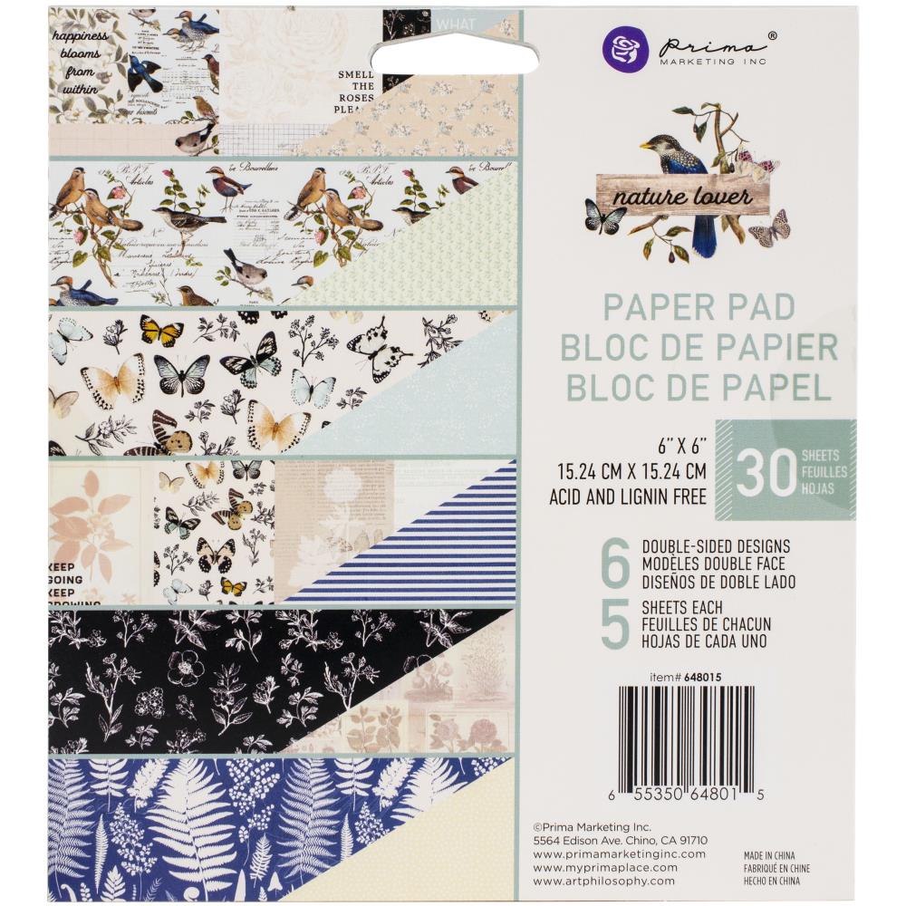 Prima - Nature Lover - Paper Pad    6 x 6"
