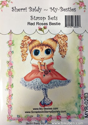My Besties - Clear Stamp - Red Roses Bestie 
