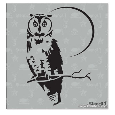 Stencil 1 - Stensil - Owl 6x6"