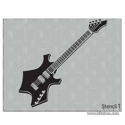 Stencil 1 - Stensil - Guitar 8,5x11"