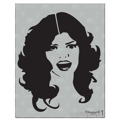 Stencil 1 - Stensil - Glam Girl 8,5x11"