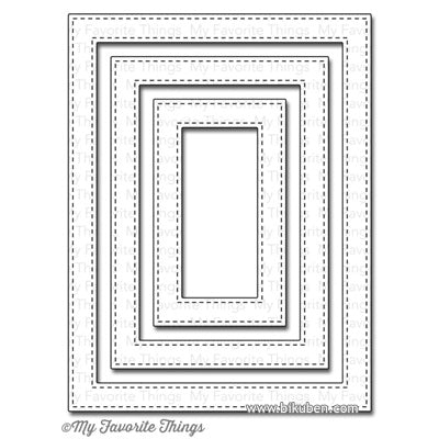 Die-namics - STAX - Stitched Rectangle Frame Dies 