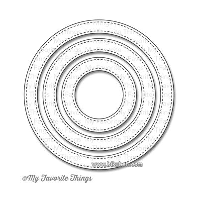 Die-namics - STAX - Stitched Circle Frame Dies 