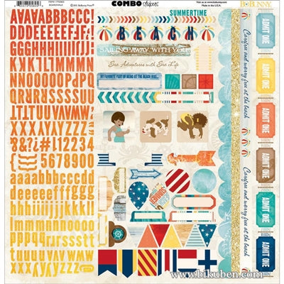 BoBunny - Boardwalk - Combo Stickers 12x12"