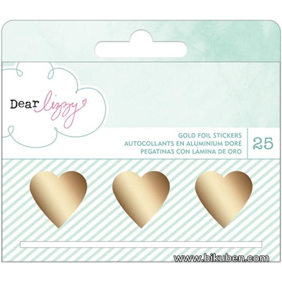 American Crafts - Dear Lizzy - Fine and Dandy - Sticker Hearts