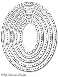 Die-namics - STAX - Cross-Stitch Oval - Dies