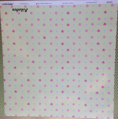 Heidi Grace: Shimmer & Glitter paper - loving You - Glitter dots 12x12"