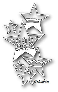 Poppystamps: Dies - Stacked Stars