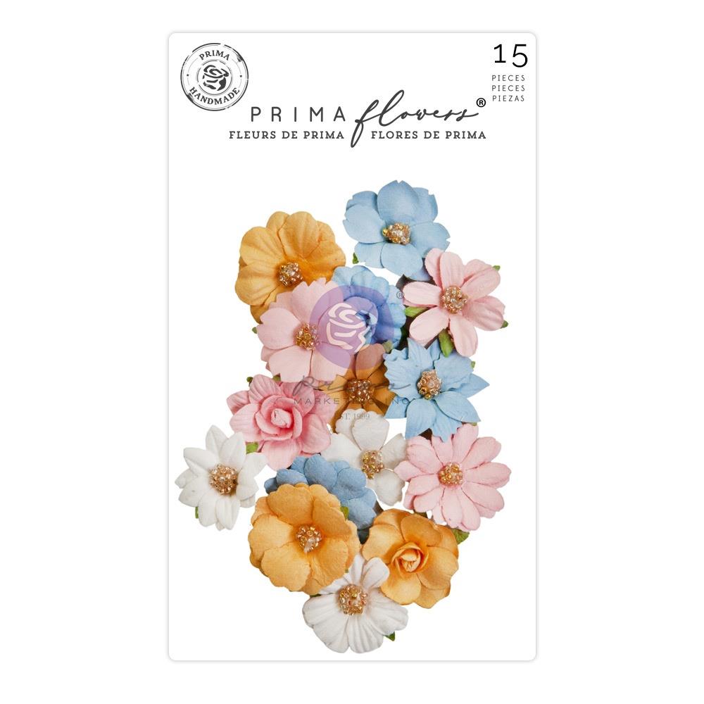 Prima - Spring Abstract - Mulberry Paper Flowers - Spring Notes