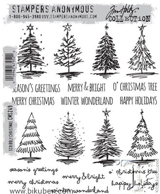 Tim Holtz Collection - Scribbley Christmas - Stamps