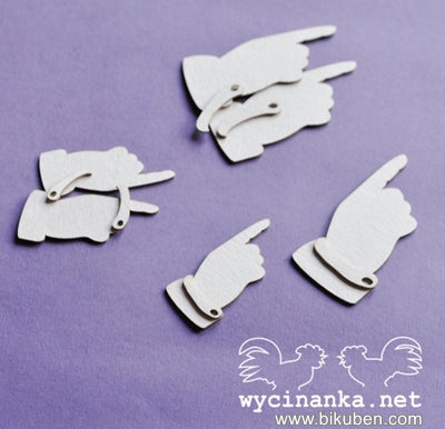 Wycinanka - Chipboard - Victorian Hands