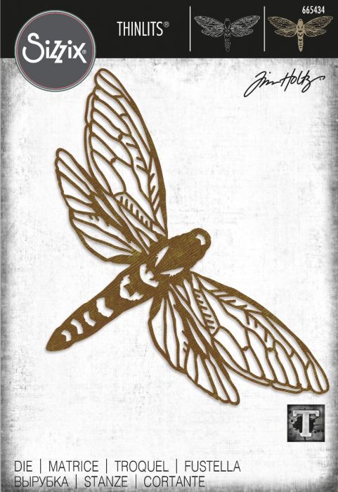 Sizzix - Tim Holtz Alterations - Thinlits - Perspective Moth
