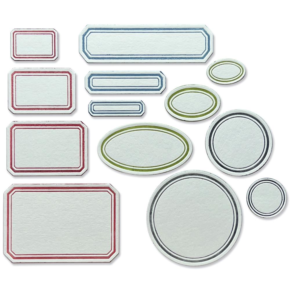 Sizzix - Tim Holtz Alterations - Thinlits  - Vintage Labels