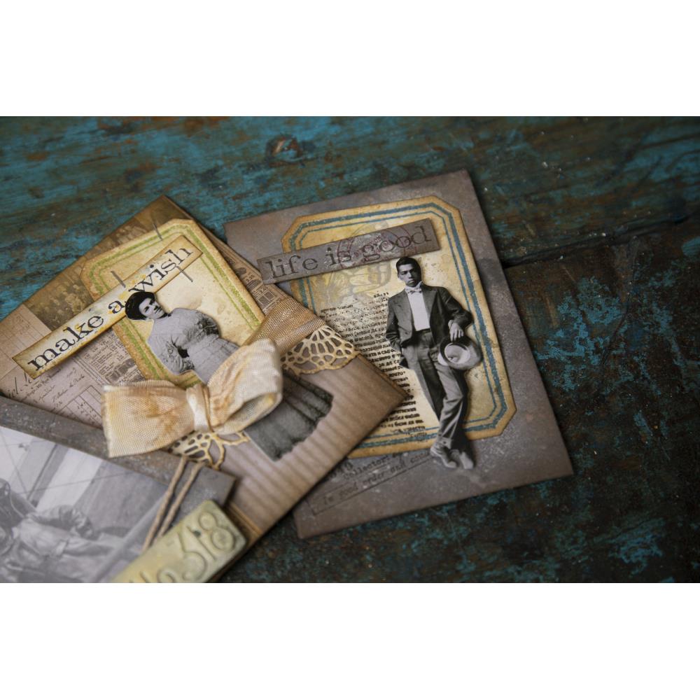 Sizzix - Tim Holtz Alterations - Thinlits  - Vintage Labels