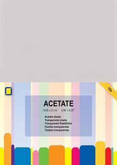 Acetate - Clear -  10 pk - A5