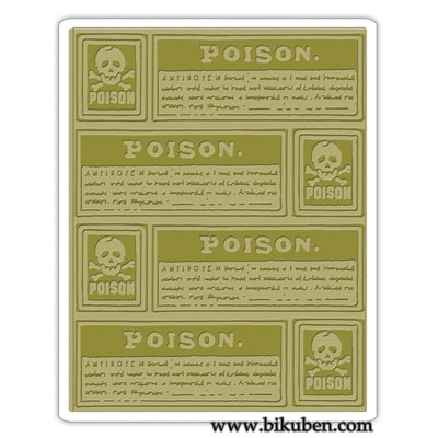 Sizzix - Tim Holtz Alterations - Poison Labels - Embossing Folders 