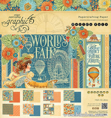 Graphic45 - World's Fair - 8x8" Paper Pad