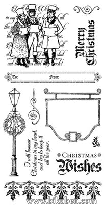 Graphic45 - Christmas Carol - Cling stamps 3