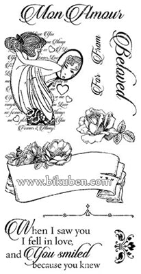 Graphic45 - Mon Amour - Clings stamps 1