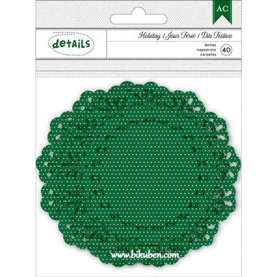 American Crafts - Holiday - Green Doilies