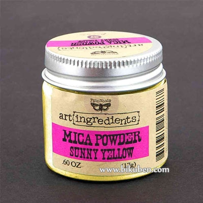 Prima - Art Ingredients by Finnabair - Mica Powder - Sunny Yellow