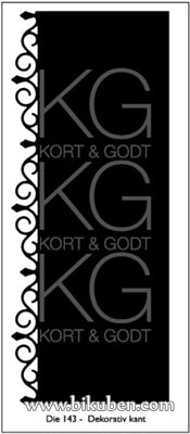 Kort & Godt - Dies - Dekorativ Kant